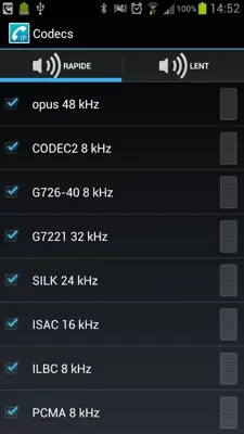 CSipSimple codec pack android App screenshot 1